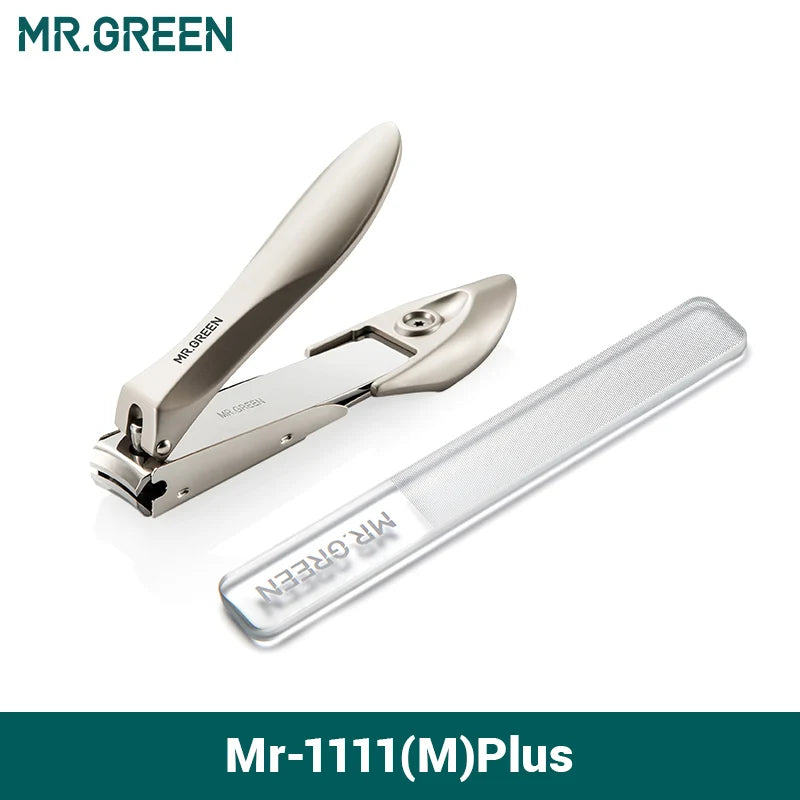 MR.GREEN Stainless Steel Nail Clippers Anti Splash Fingernail Cutter