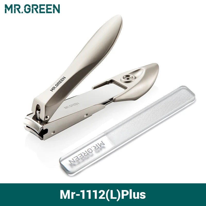 MR.GREEN Stainless Steel Nail Clippers Anti Splash Fingernail Cutter