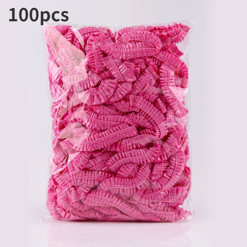Disposable Shower Cap Waterproof Hair Cap For Bath And Sauna