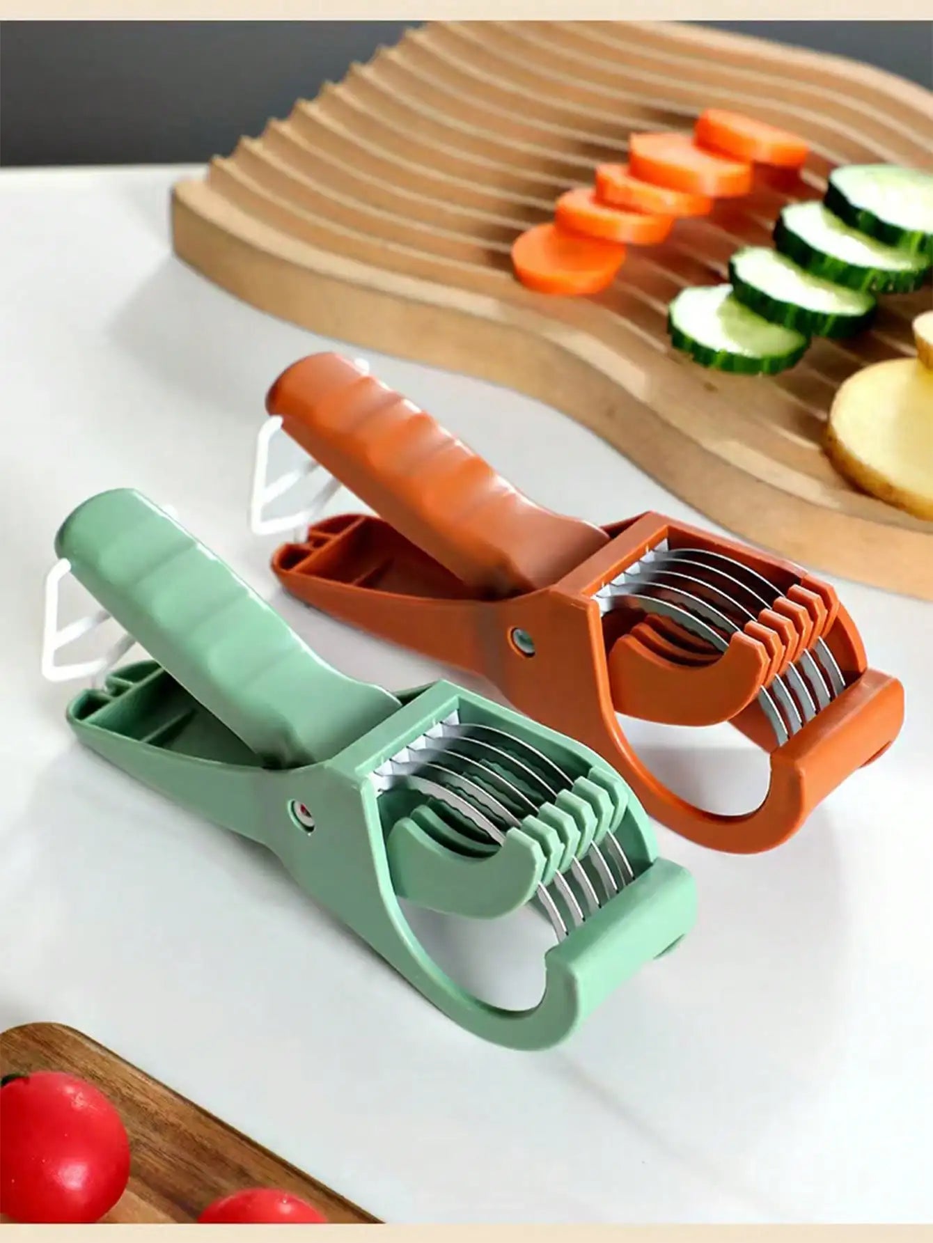 Stainless Steel Manual Fruit And Vegetable Slicer Dishwasher Safe