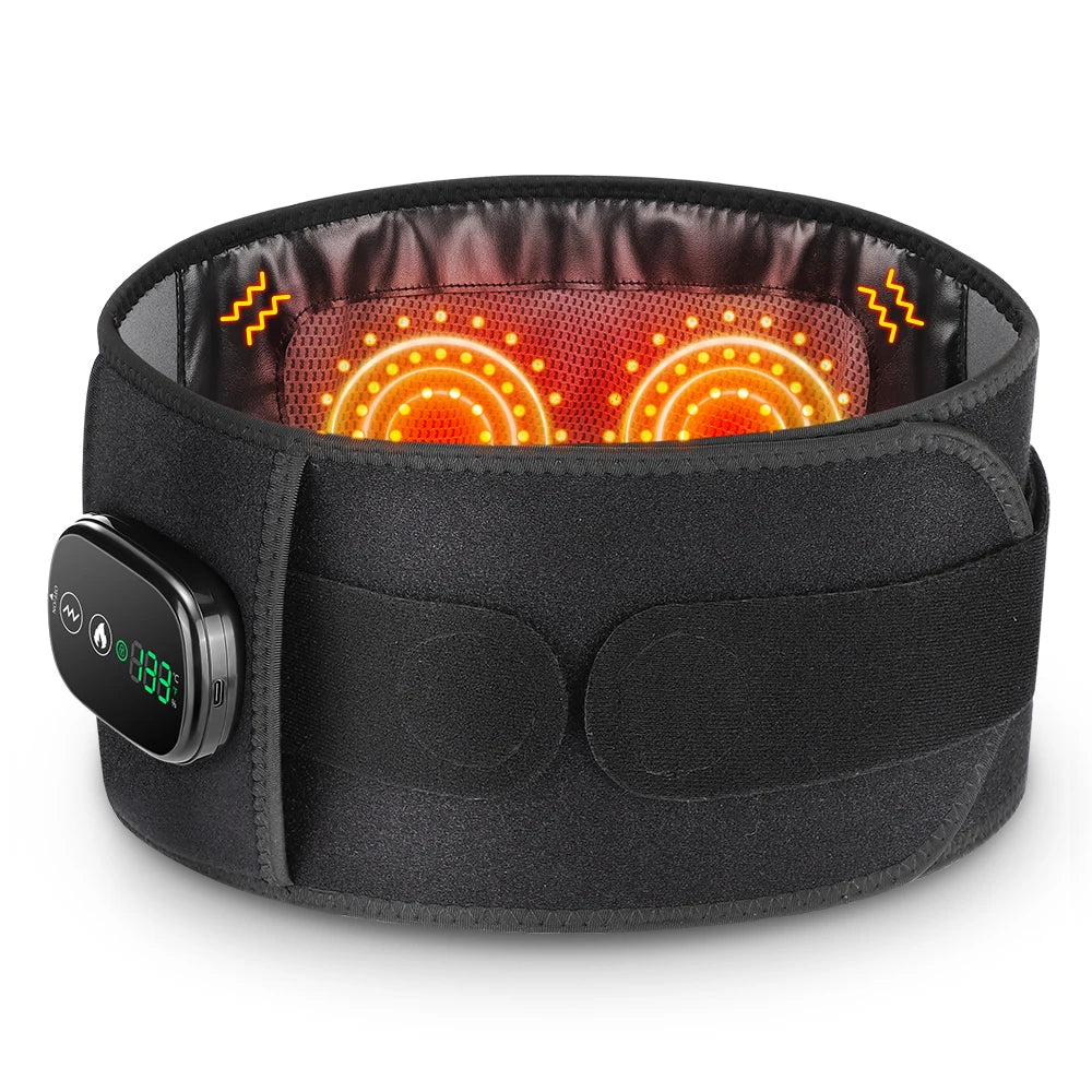 Hailicare Heating Vibration Massager Waist And Back Support Belt