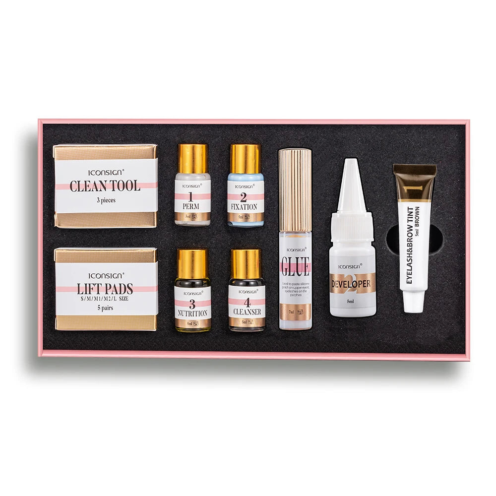 IcOnSign Lash Lift And Tint Kit With Brow Lamination