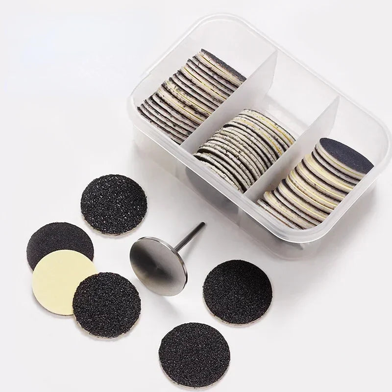 Foot Rasp Kit With Replaceable Sanding Disks For Calluses And Dead Skin