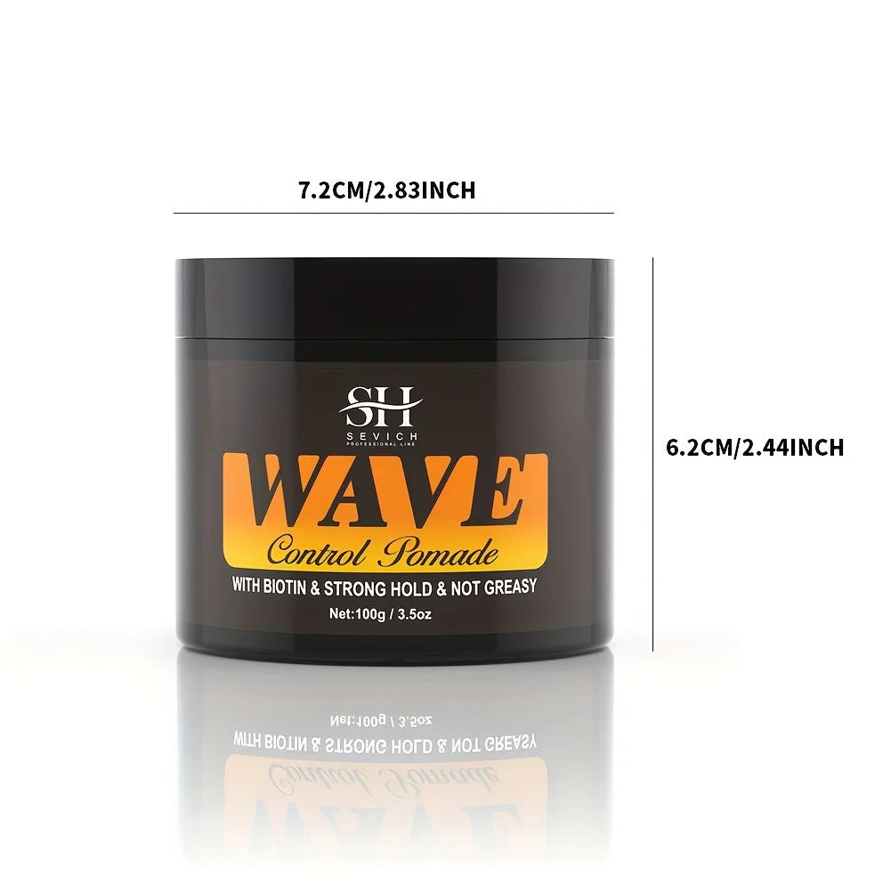 Sevich Waves Control Pomade Set With Hair Oil And Brush
