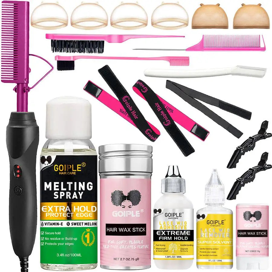 GOIPLE Electric Hot Comb Straightener Curling Iron for Hair Care
