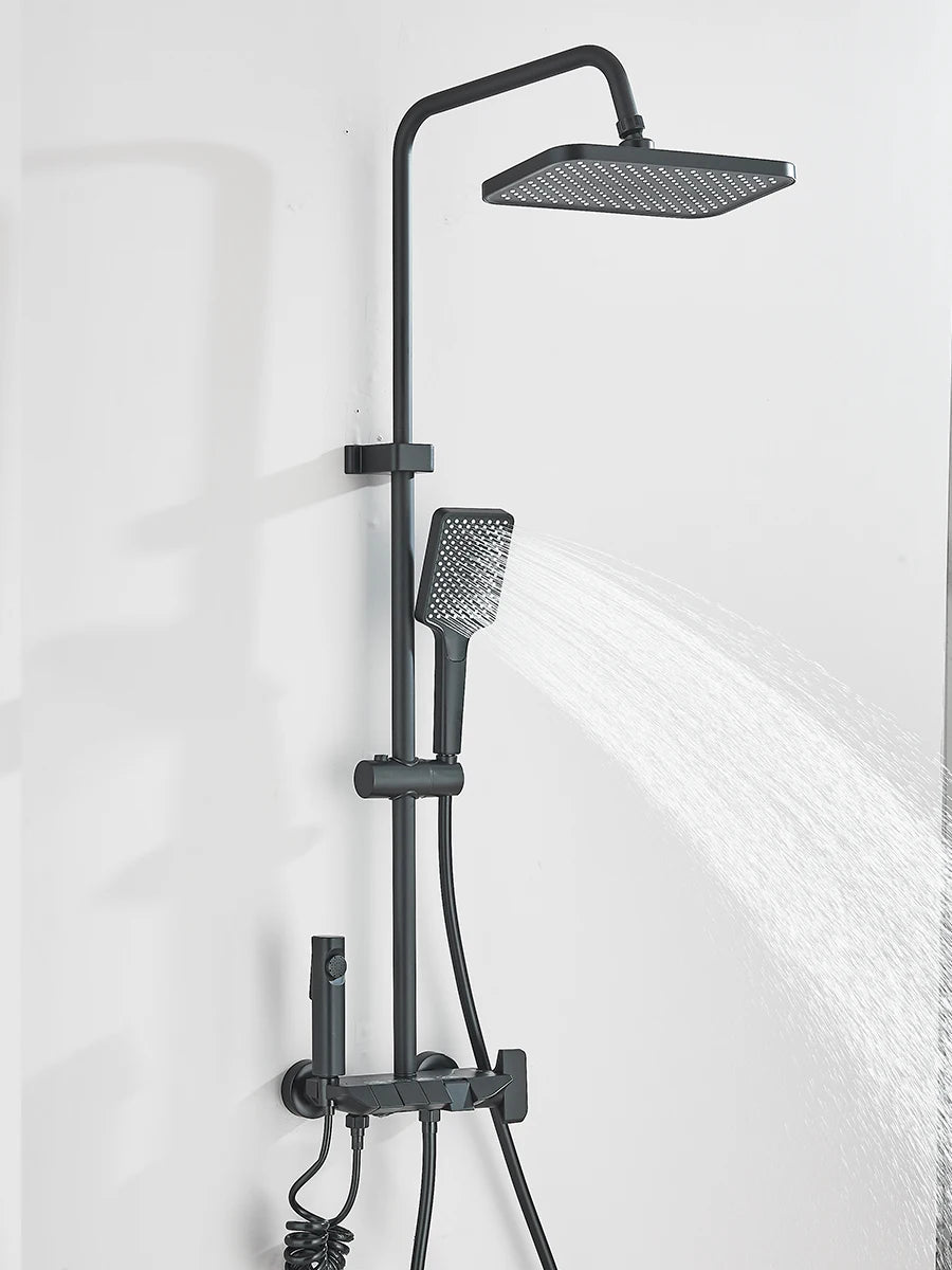 Quyanre 4 Way Shower System With Rain Shower Bidet Faucet