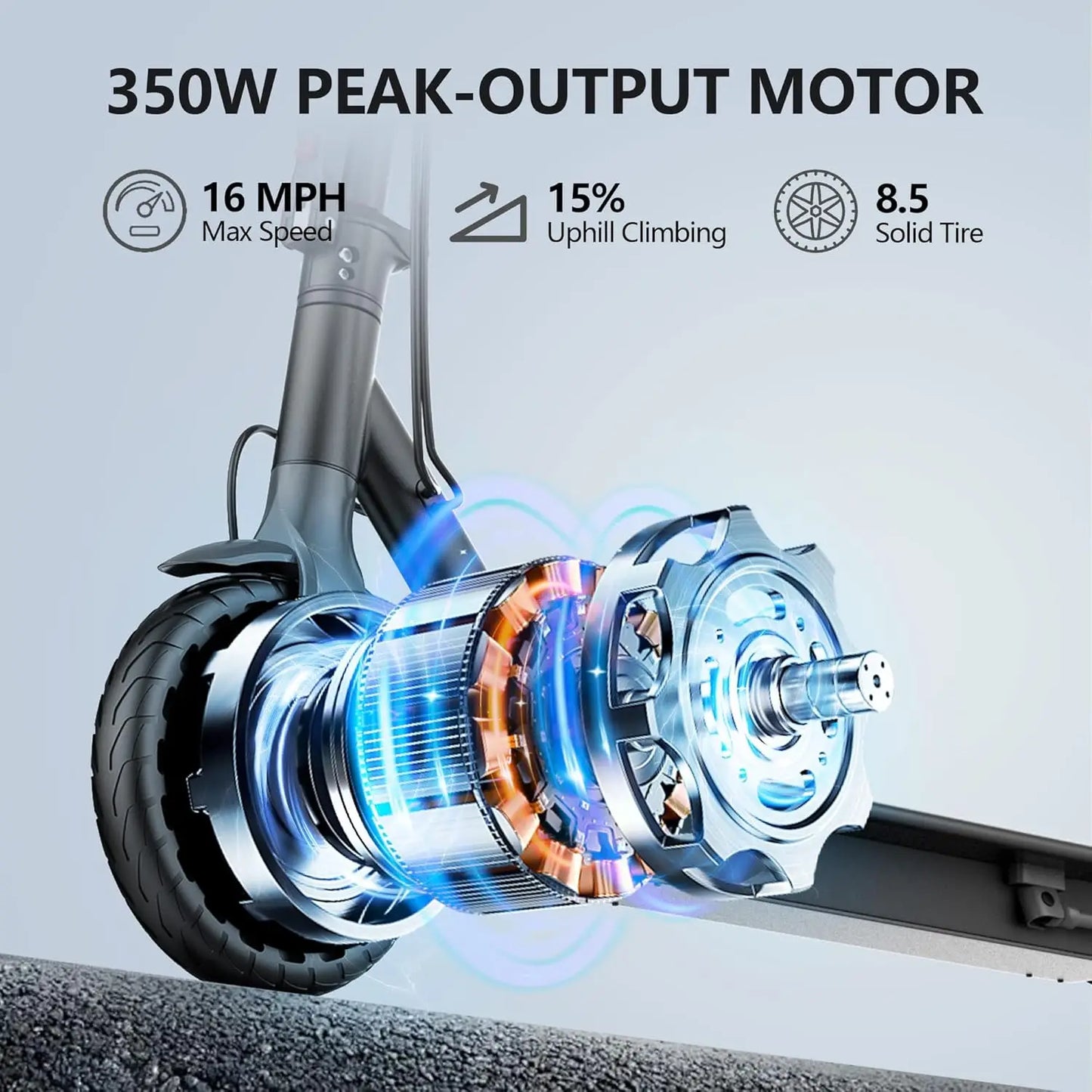 Ladped LP60 Electric Scooter 350W 19MPH Folding 16 Mile Range