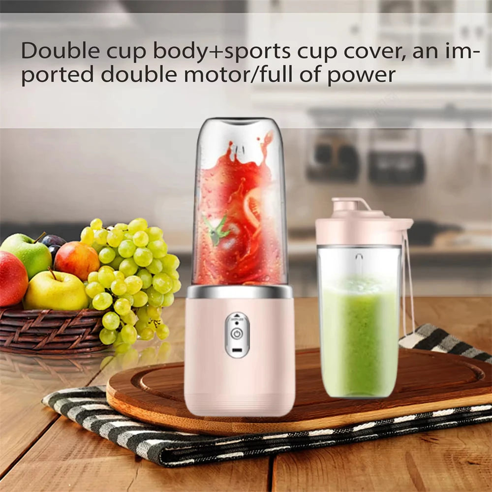 ATMDOG Portable Blender Bottle 60W 6 Blade Electric Juicer