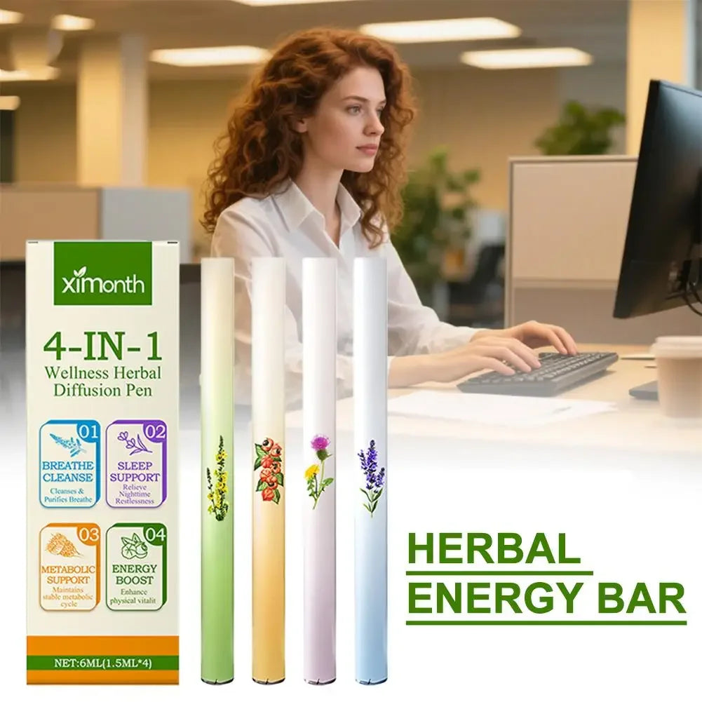 Herbal Aromatherapy Pen Diffuser Supporting Soothing Breathing Lung Wellness