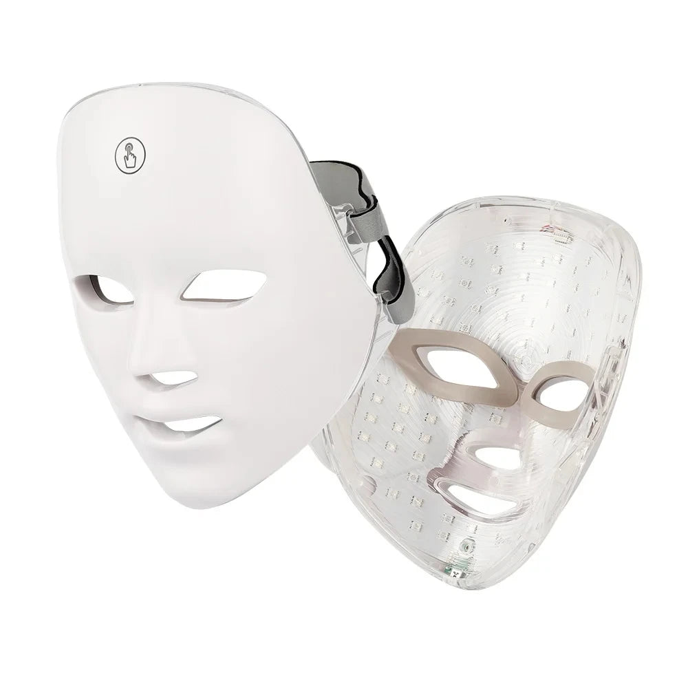 Rechargeable Seven Color LED Face Mask Facial Care Tool