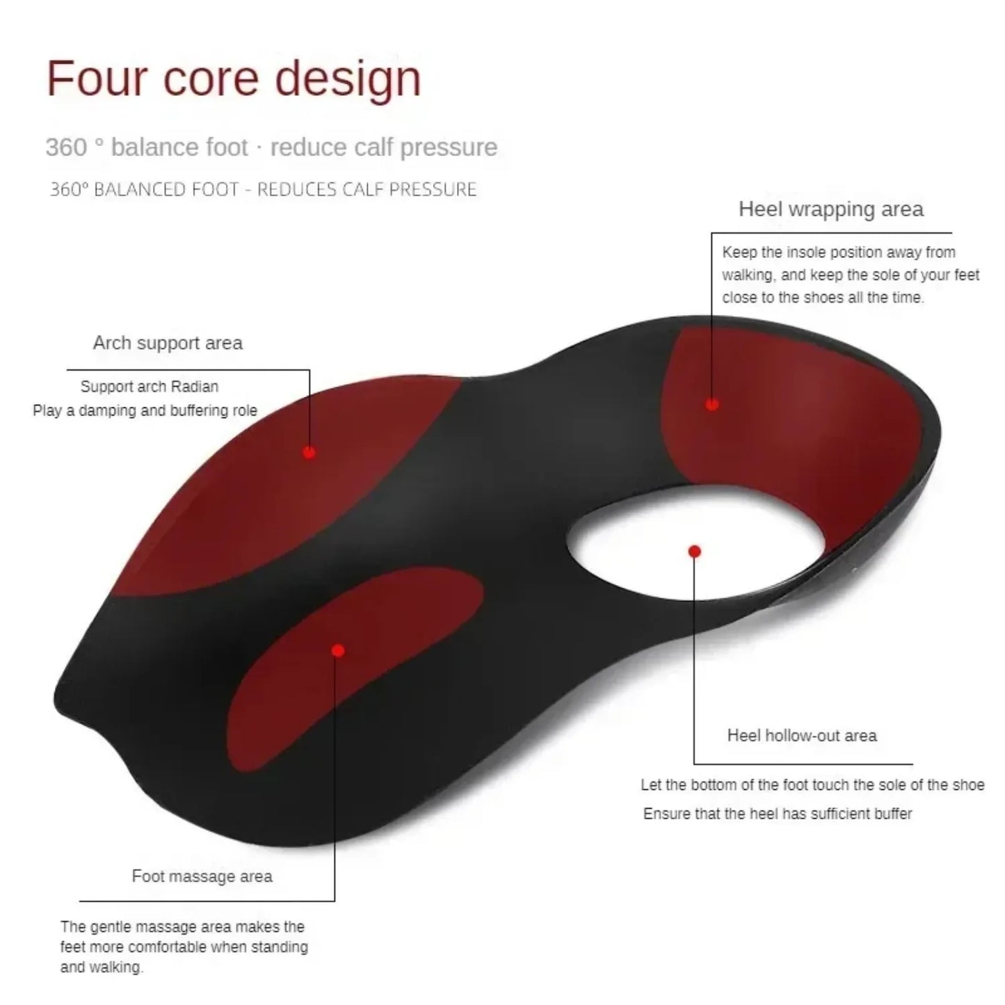 Orthopedic Plantar Fasciitis Insoles O Leg Correction Unisex