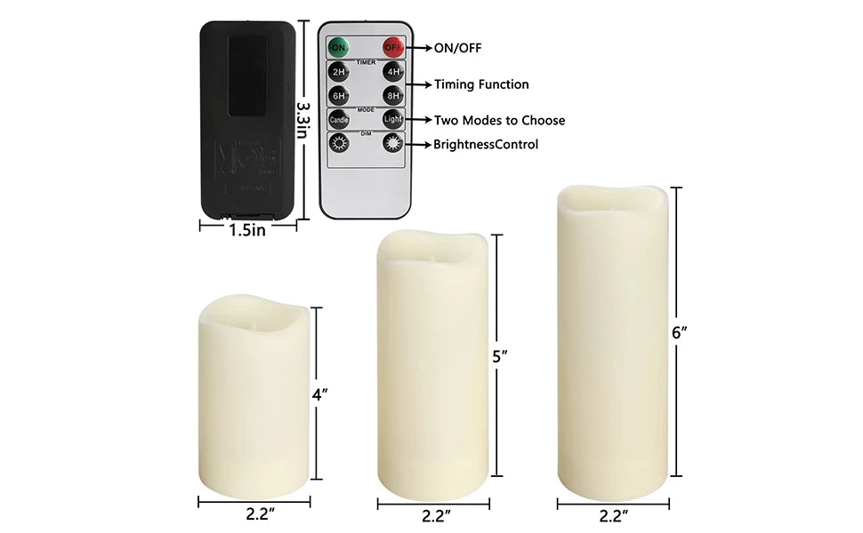 Flameless LED Candles Indoor Waterproof 24-144 Sets For Events