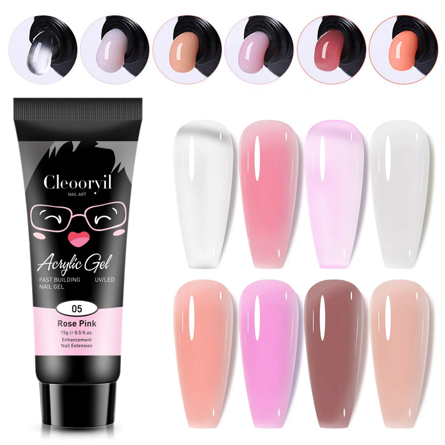 Misscheering Nail Extension Gel Poly Nail Acrylic Gel UV LED