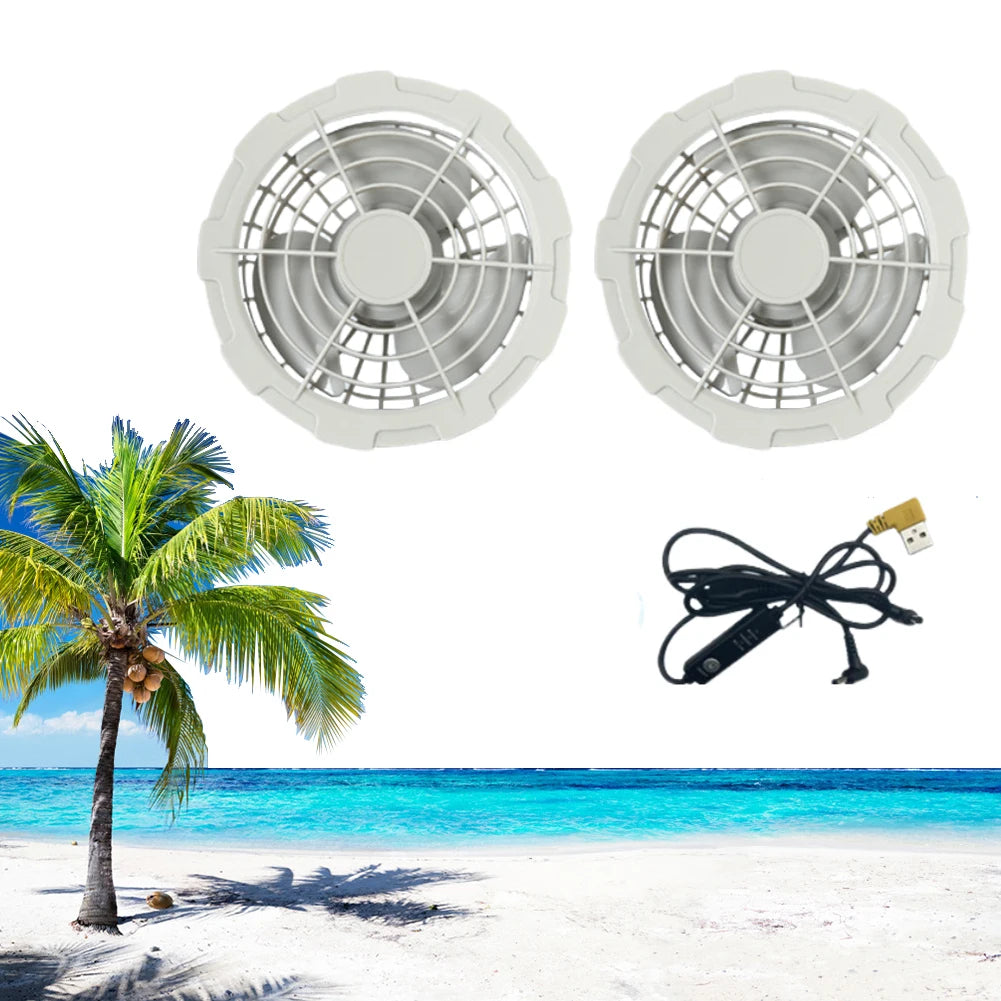 Breathable Sleeveless Cooling Vest Air Conditioner Wearable Fan Vest