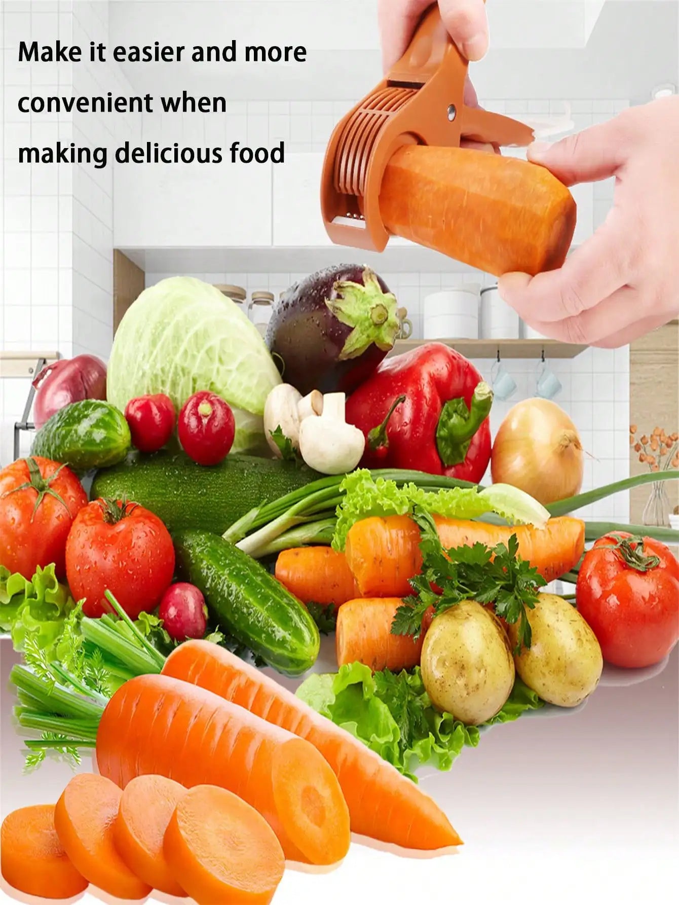 Stainless Steel Manual Fruit And Vegetable Slicer Dishwasher Safe