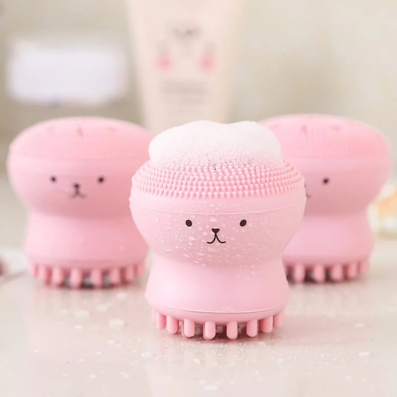 Silicone Facial Cleansing Brush for Deep Pore Cleaning and Exfoliation