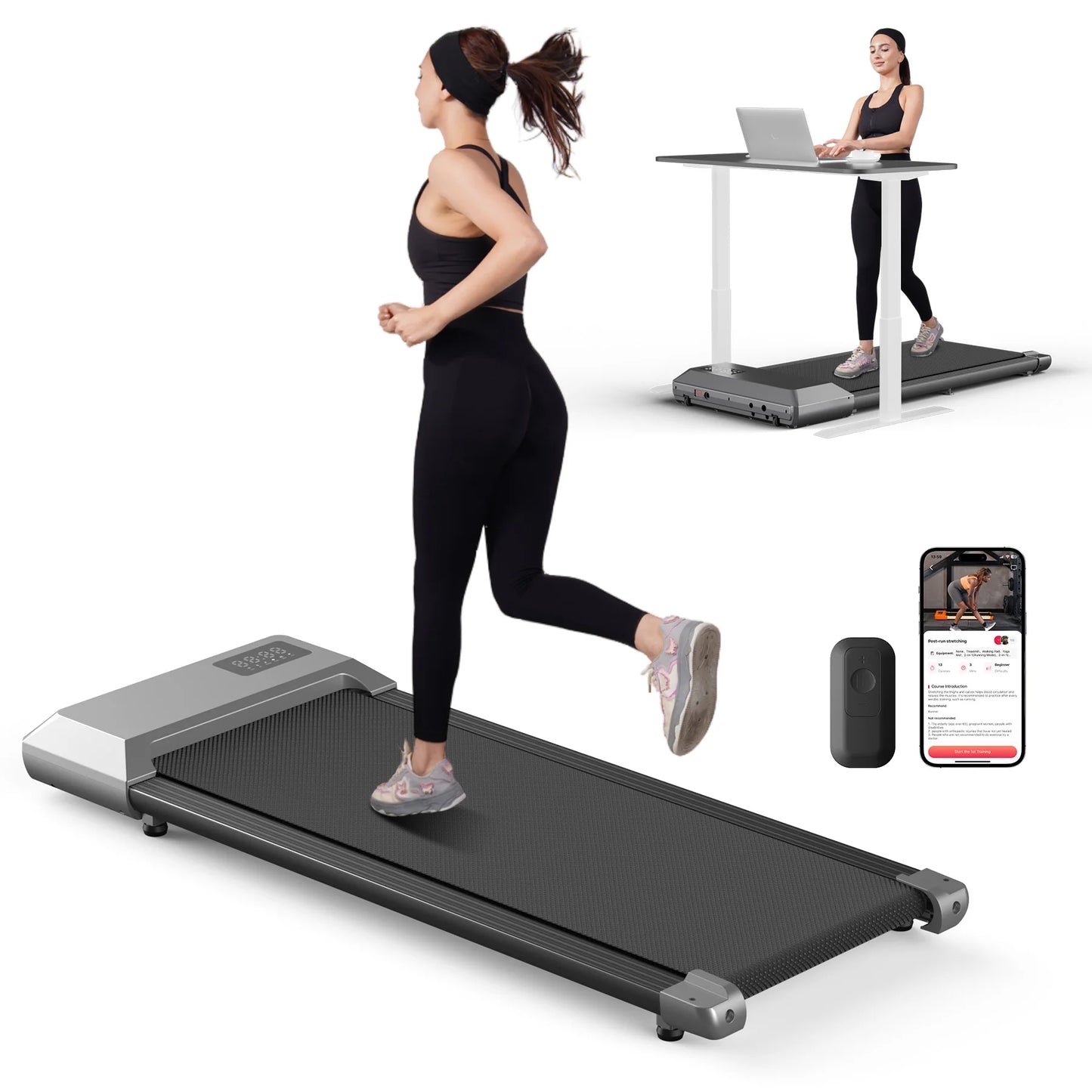 Superun 2 In 1 Home Treadmill Walking Running Fitness Machine