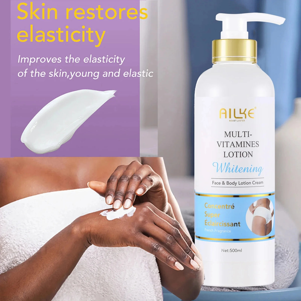 Ailke Multi Vitamin Whitening Body Lotion Moisturizer