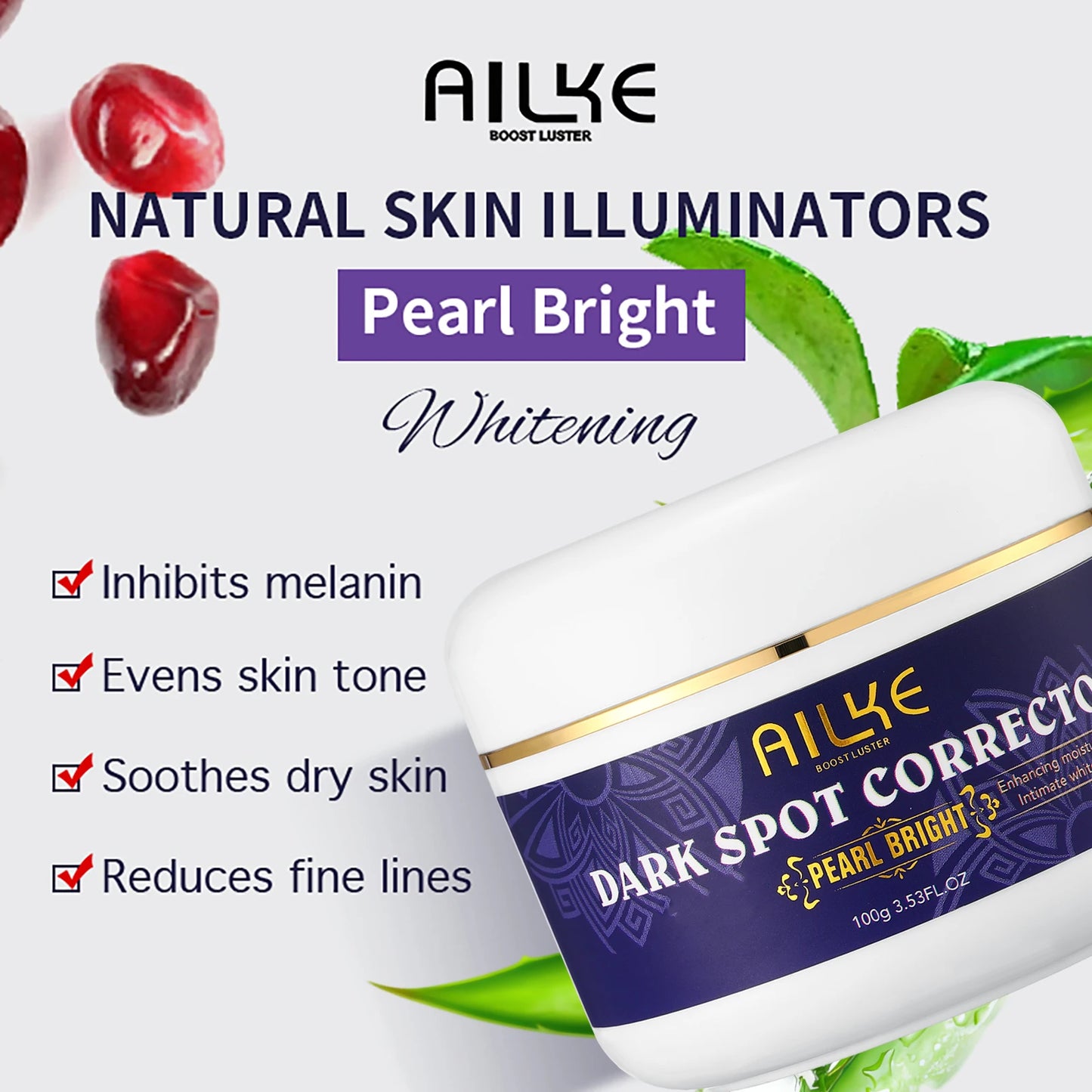AILKE Double Glutathione Dark Spots Remover Cream For Face And Body