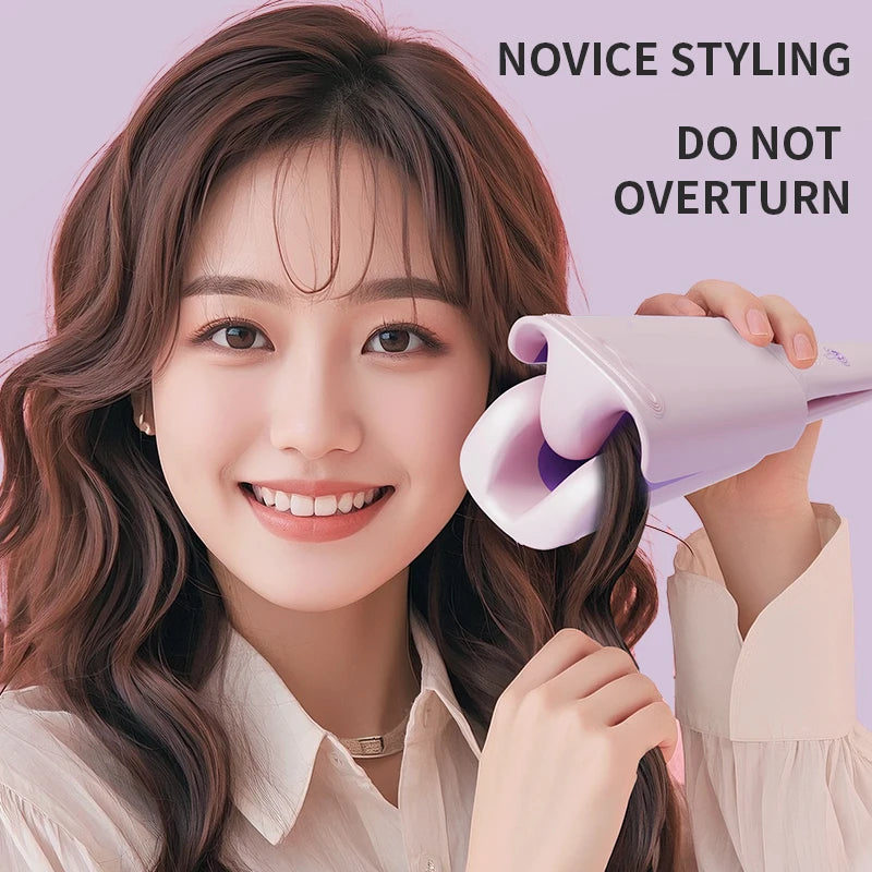 Adjustable Temperature Electric Spiral Hair Curling Iron Styler Wand
