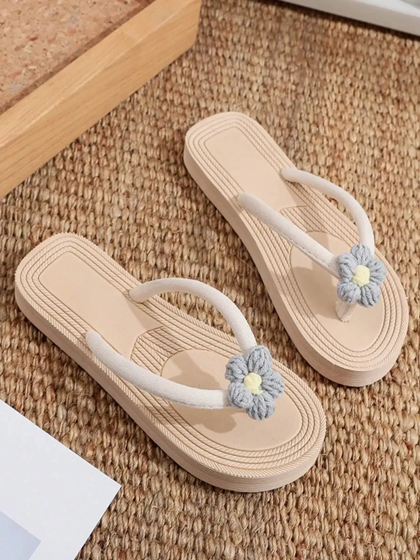 Women Flat Sandals Open Toe Flip Flops Beach Shoes Casual