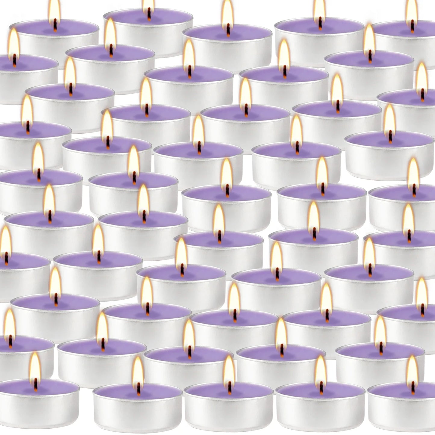 Lavender Scented Aluminum Shell Tea Light Wax Home Decor