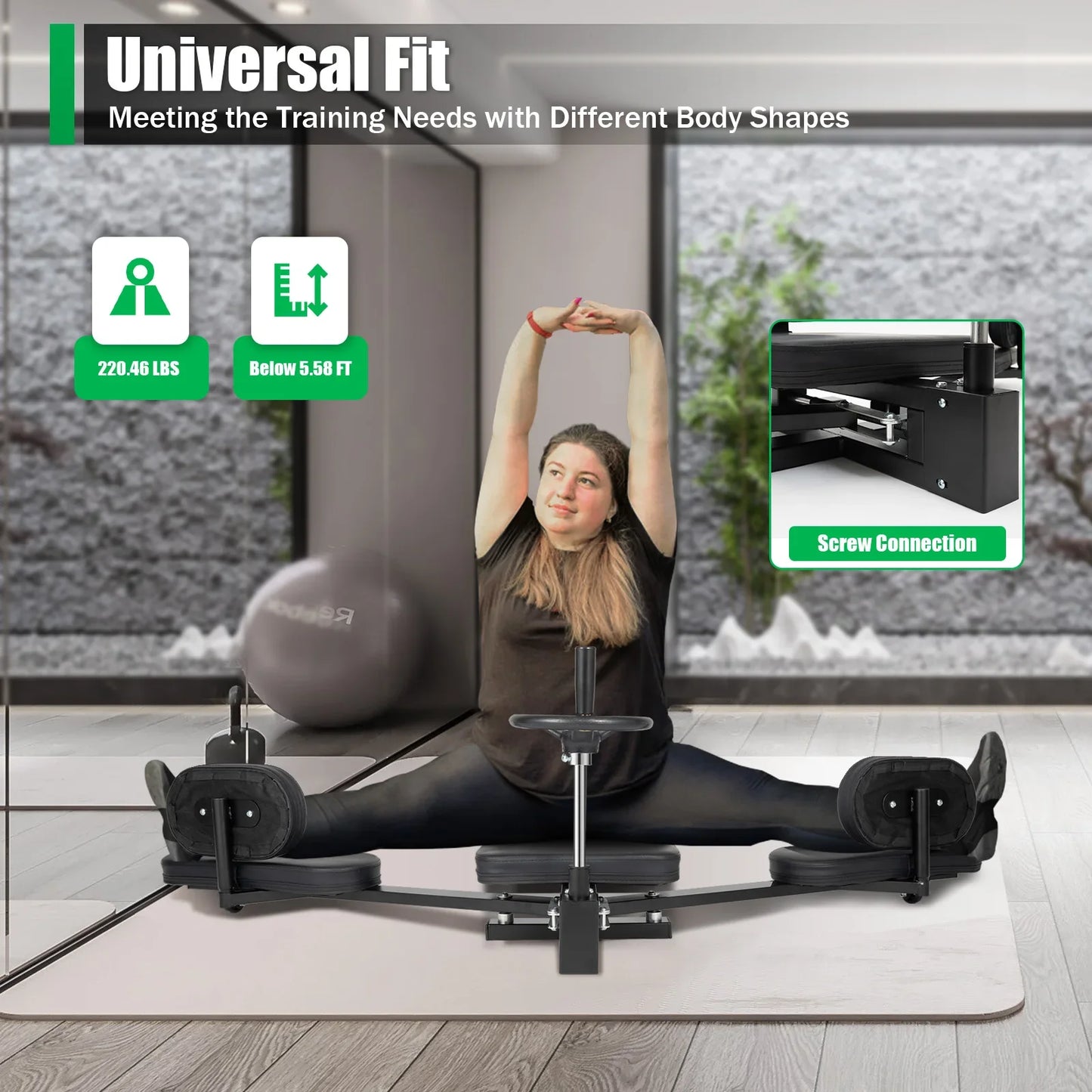 Leg Stretcher 3 Bar Leg Spreader Heavy Duty For Flexibility