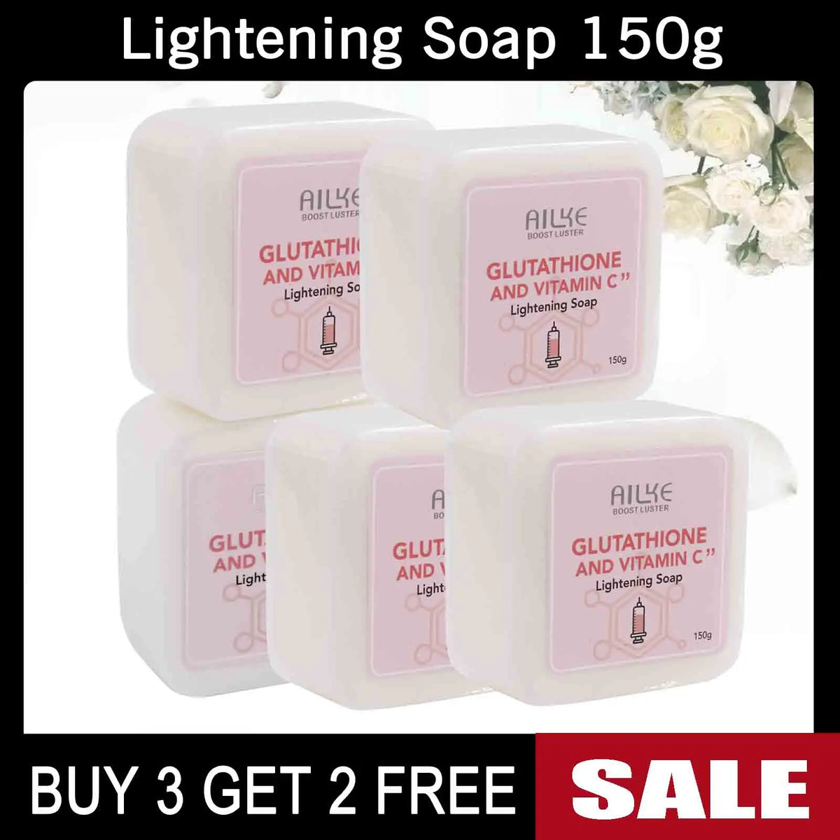 AILKE Whitening Skin Care Set Glutathione Vitamin C Brightener Moisturizer