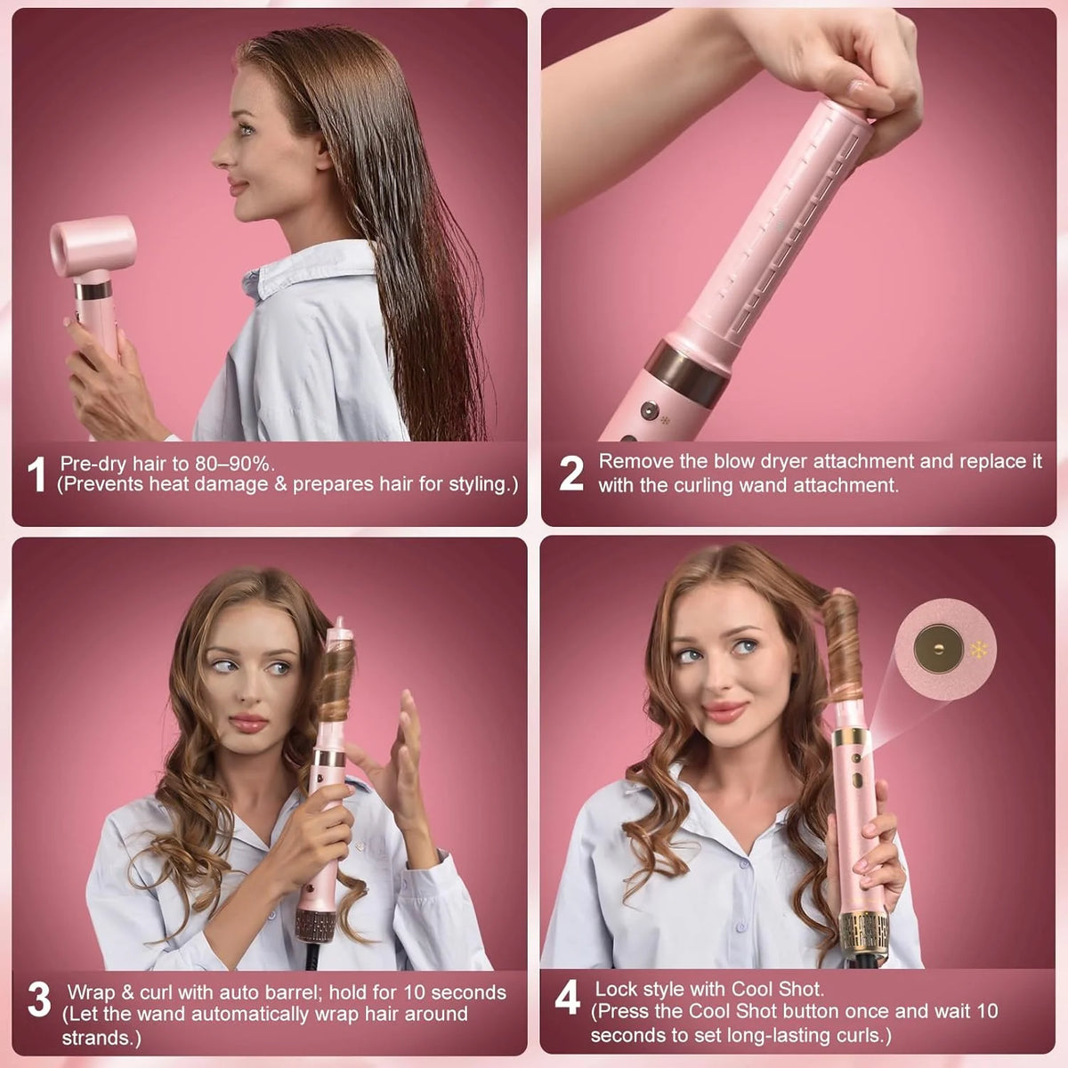Mythsight 6 In 1 Air Styler And Hot Air Brush