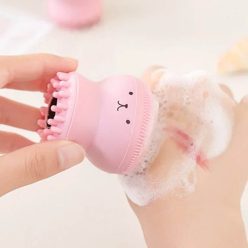 Silicone Facial Cleansing Brush for Deep Pore Cleaning and Exfoliation
