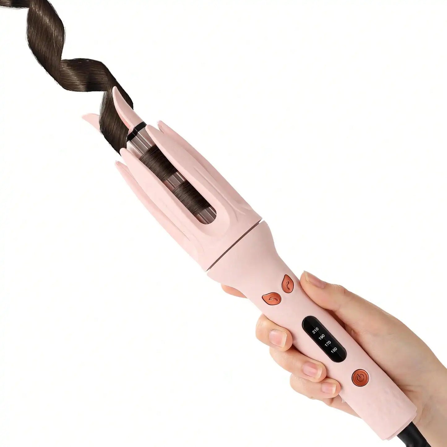 Electric Automatic Hair Curler Rotating Curling Iron 4 Temp Modes