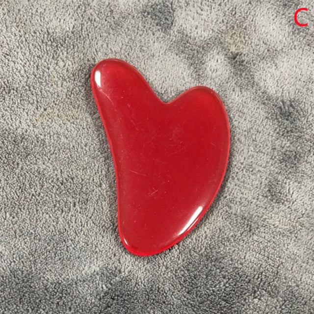 YUKUI Natural Jade Gua Sha Stone Facial Massage Tool