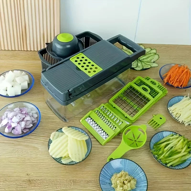 14 In 1 Multifunctional Vegetable Chopper Grater Slicer
