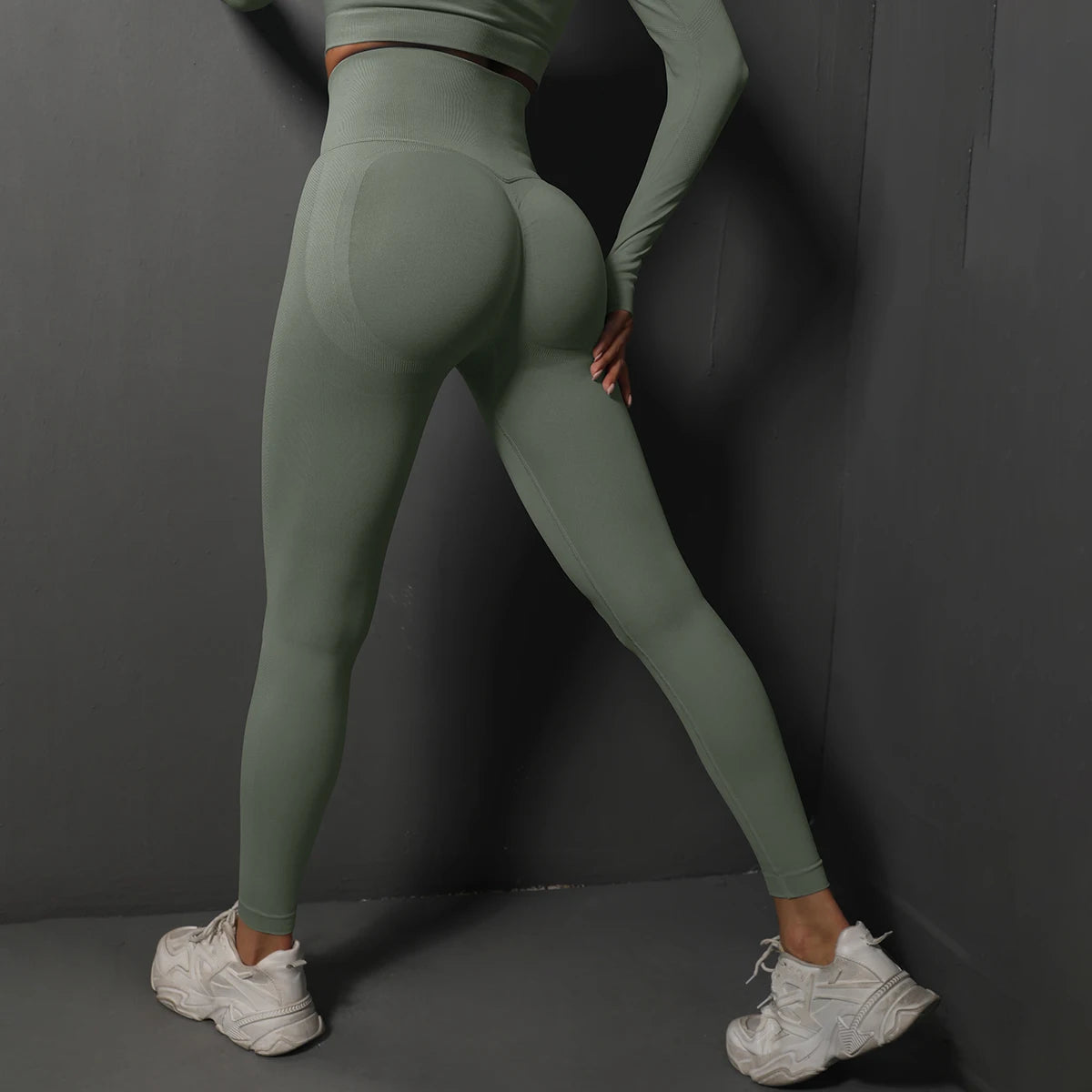 Women Seamless High Waist Yoga Leggings For Hip Lifting And Workout