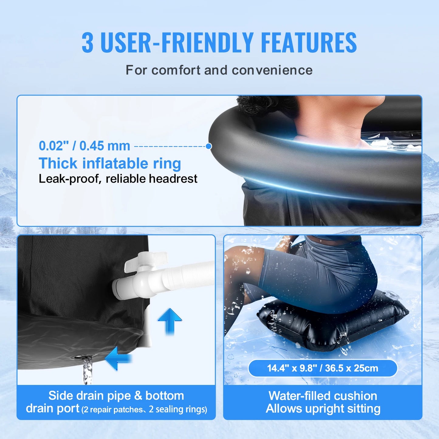 Portable Ice Bath Plunge Tub For Athletic Recovery