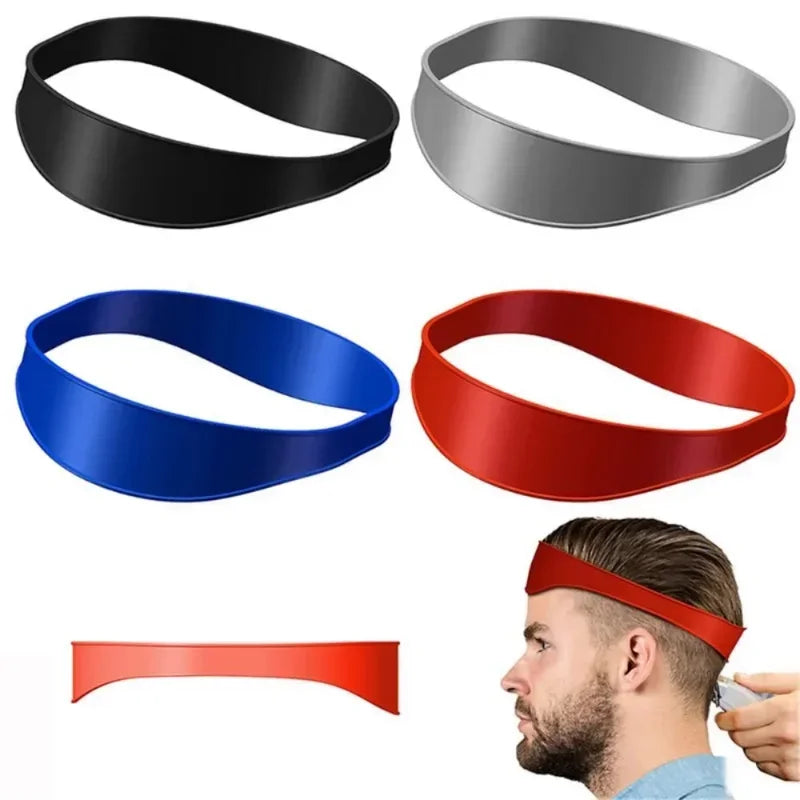 DIY Home Haircuts Curved Headband Silicone Neckline Shaving Template