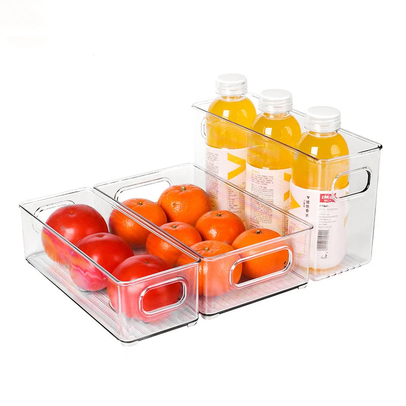 Transparent Refrigerator Storage Box Vegetables Fruit Organizer Clear Container