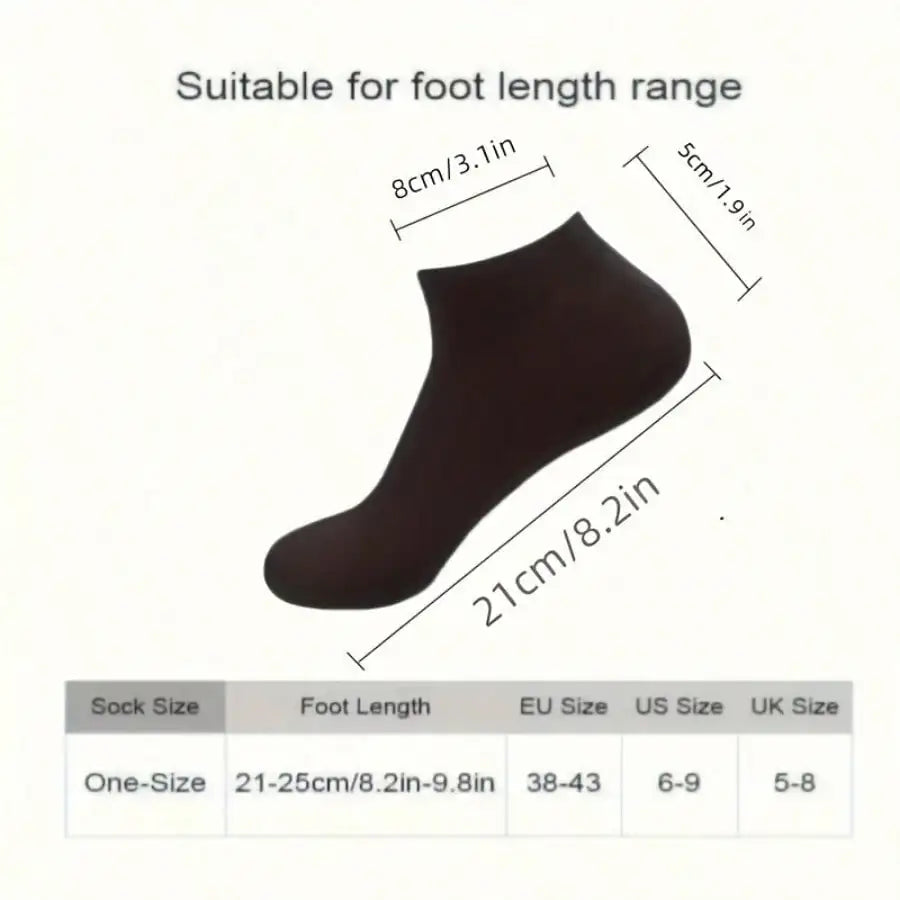 Thin Unisex Ankle Socks Sweat Absorbing for Daily Wear