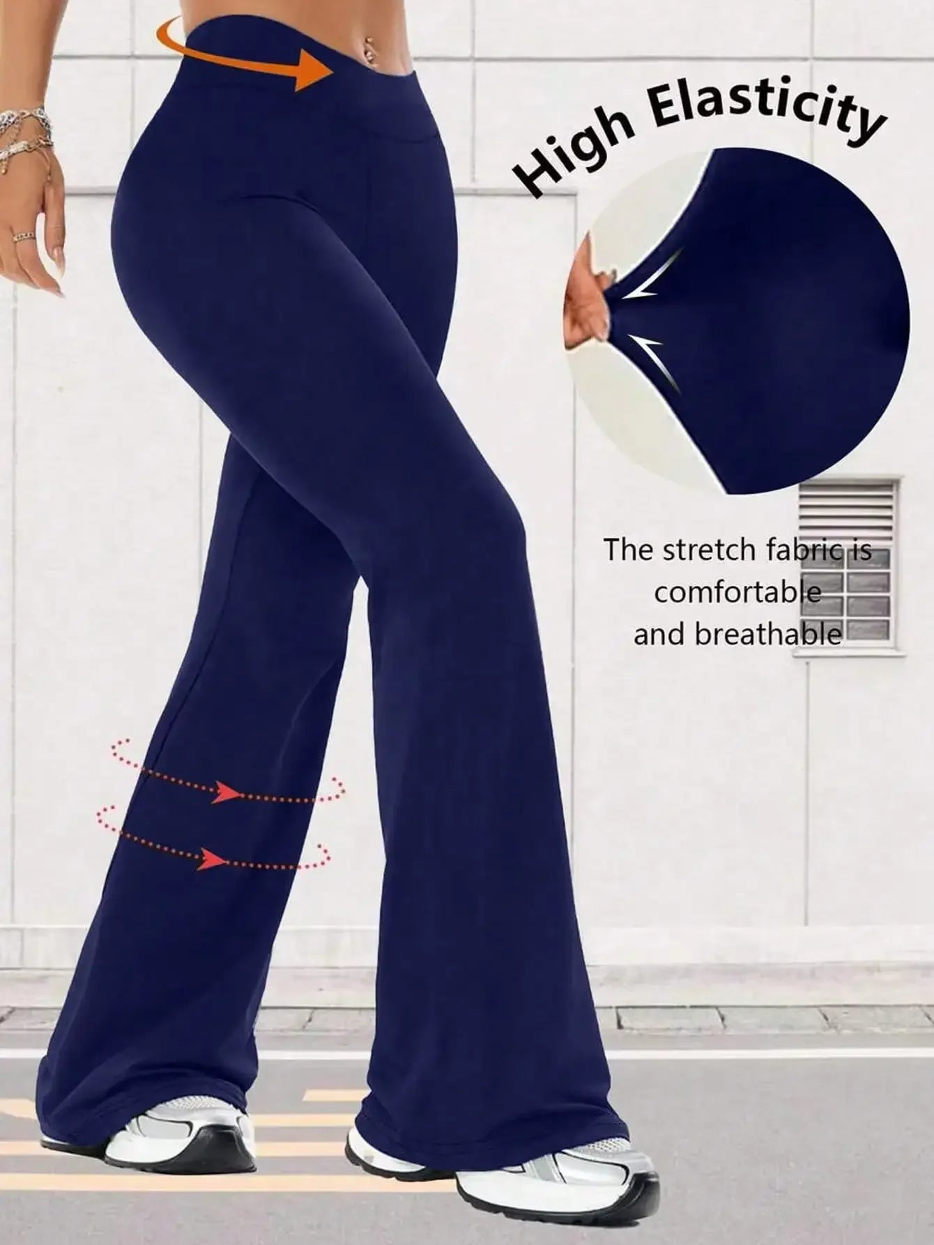 Women's High Waist Flare Yoga Pants For Fitness And Comfort