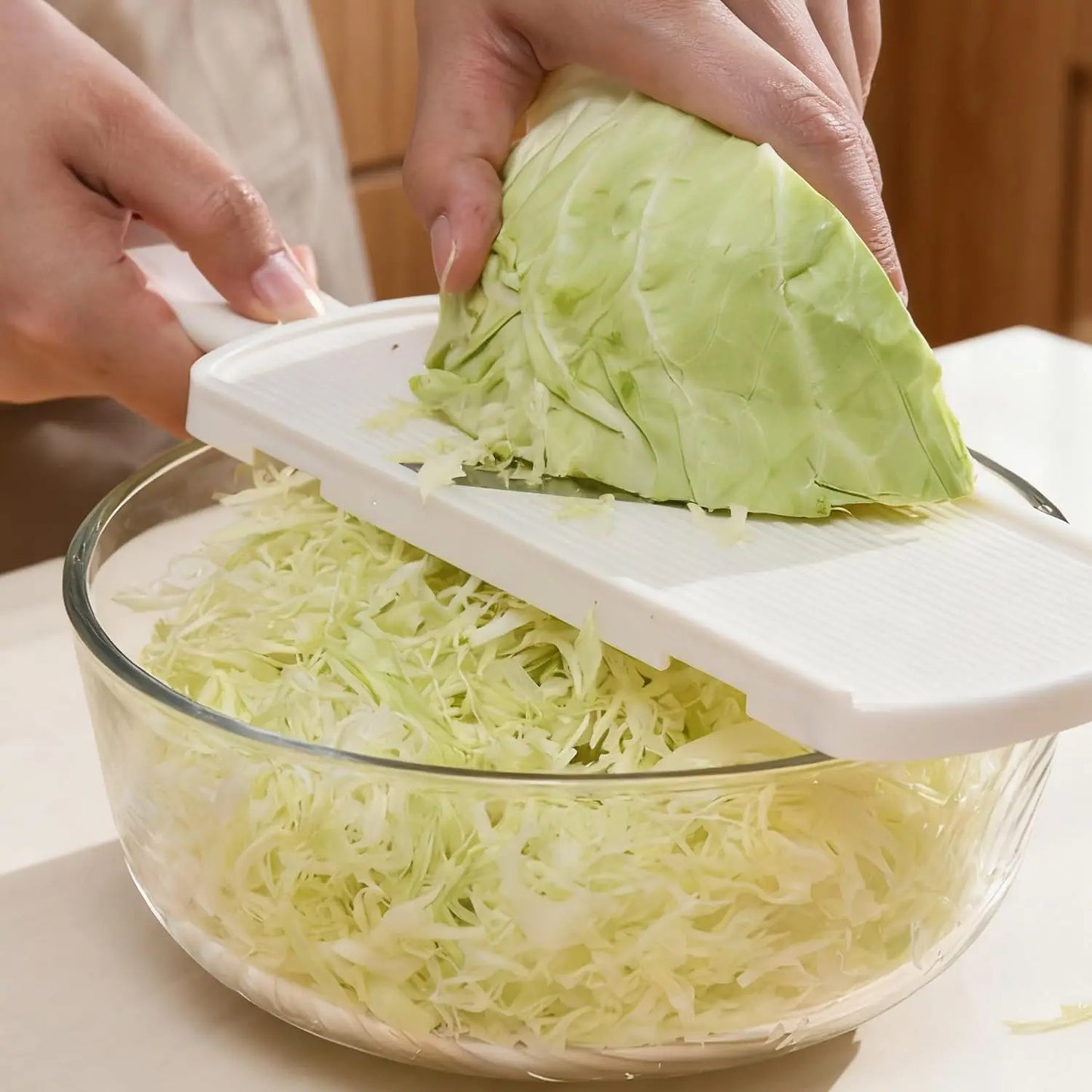 Multi Handheld Mandoline Slicer Stainless Steel V Blade With Brush