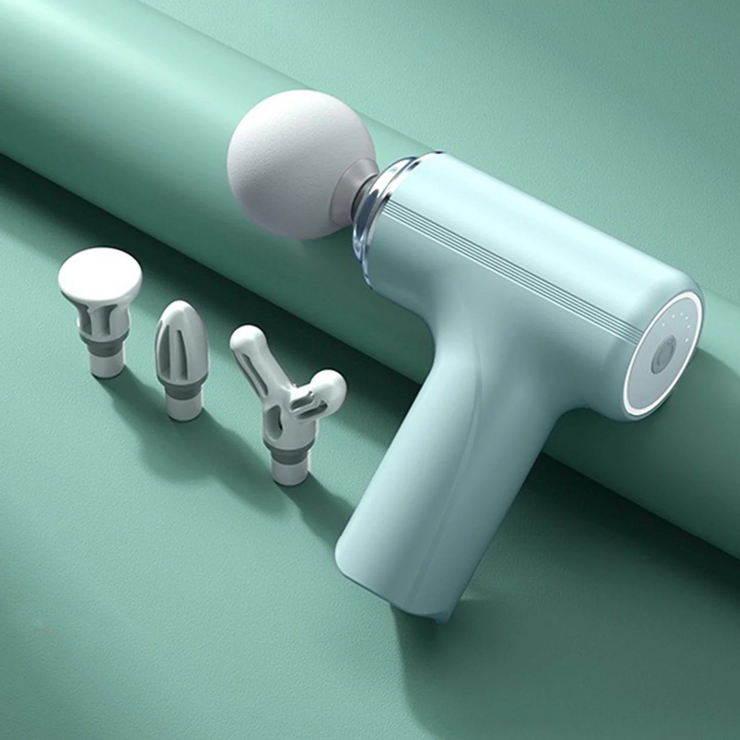 Portable Electric Fascia Massage Gun With Replaceable Heads Six Speeds