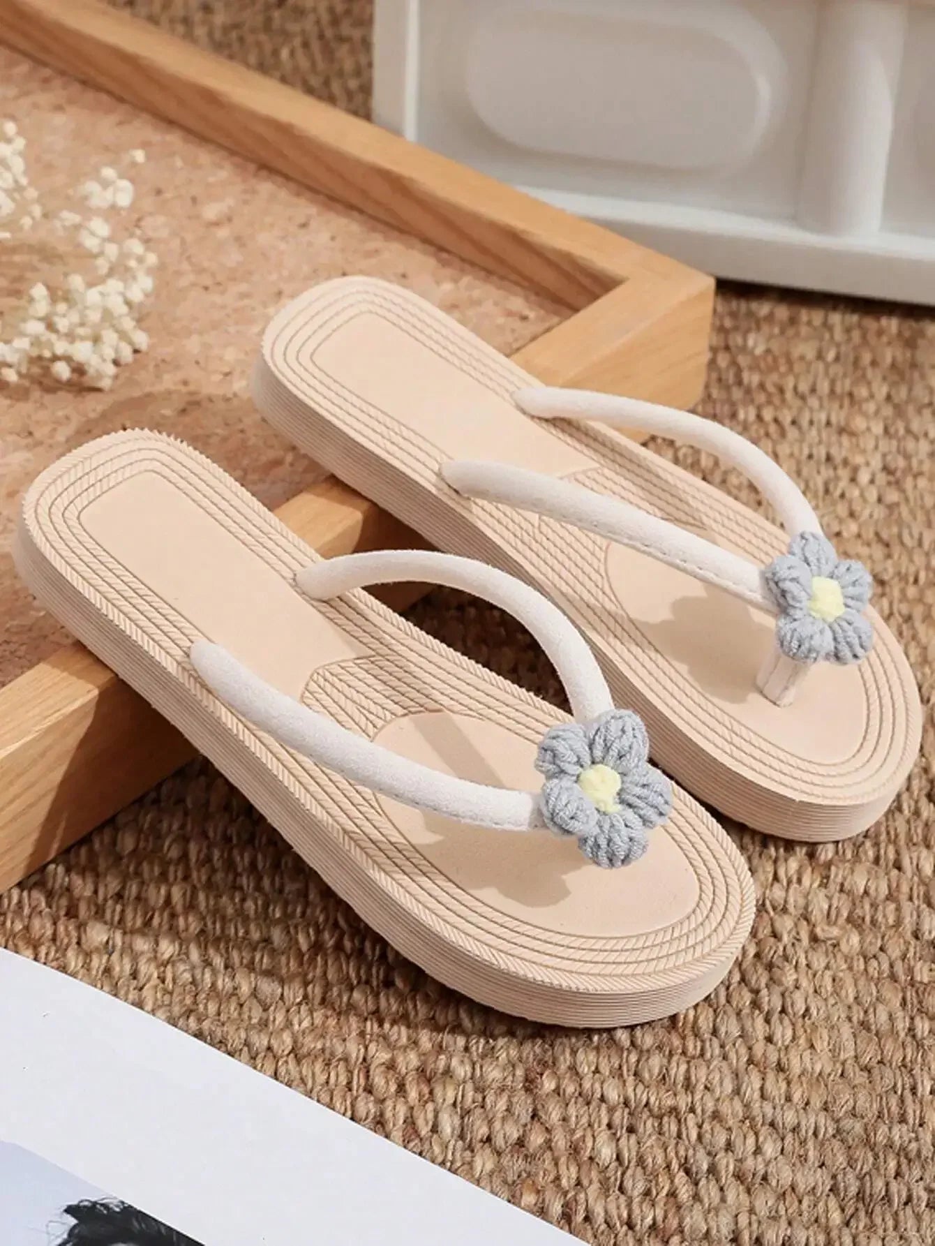 Women Flat Sandals Open Toe Flip Flops Beach Shoes Casual