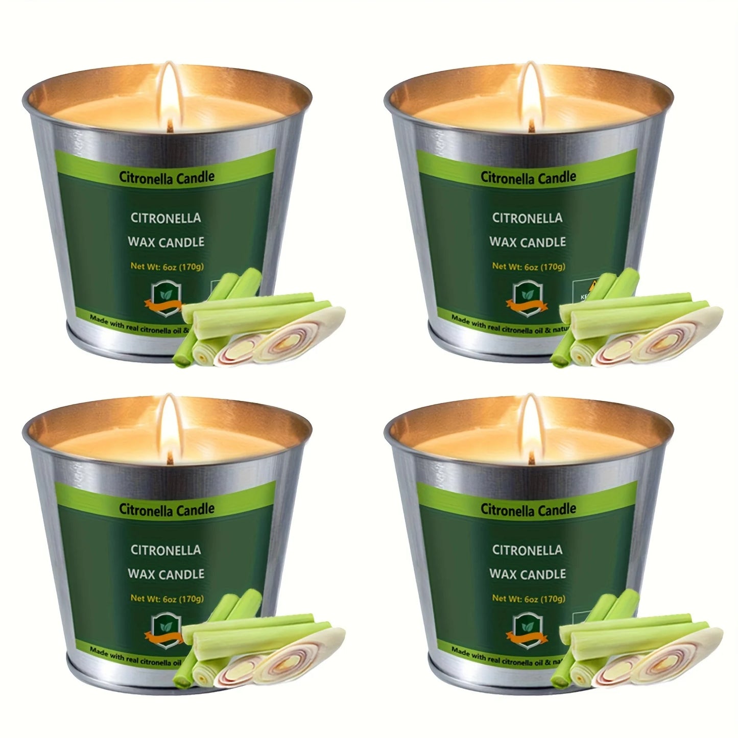 Arhalulu Citronella Candles Outdoor 4 Pack For Patio Parties