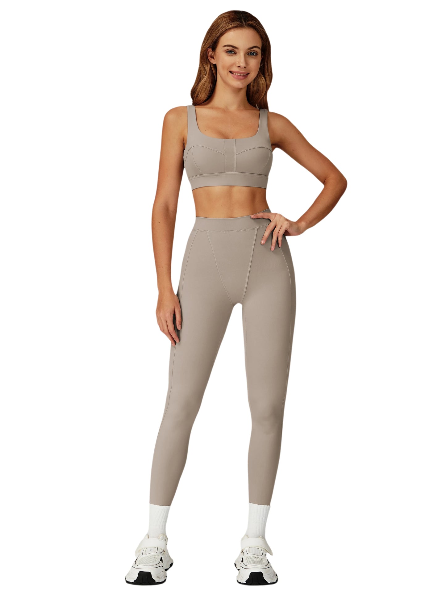 Airila 2-Piece Yoga Set High-Waisted Leggings and Sports Bra