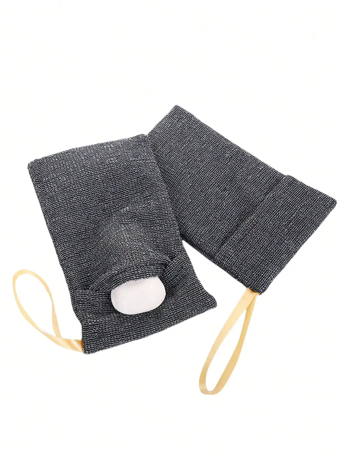 Exfoliating Mesh Soap Saver Bags with Loofah Texture and Cord