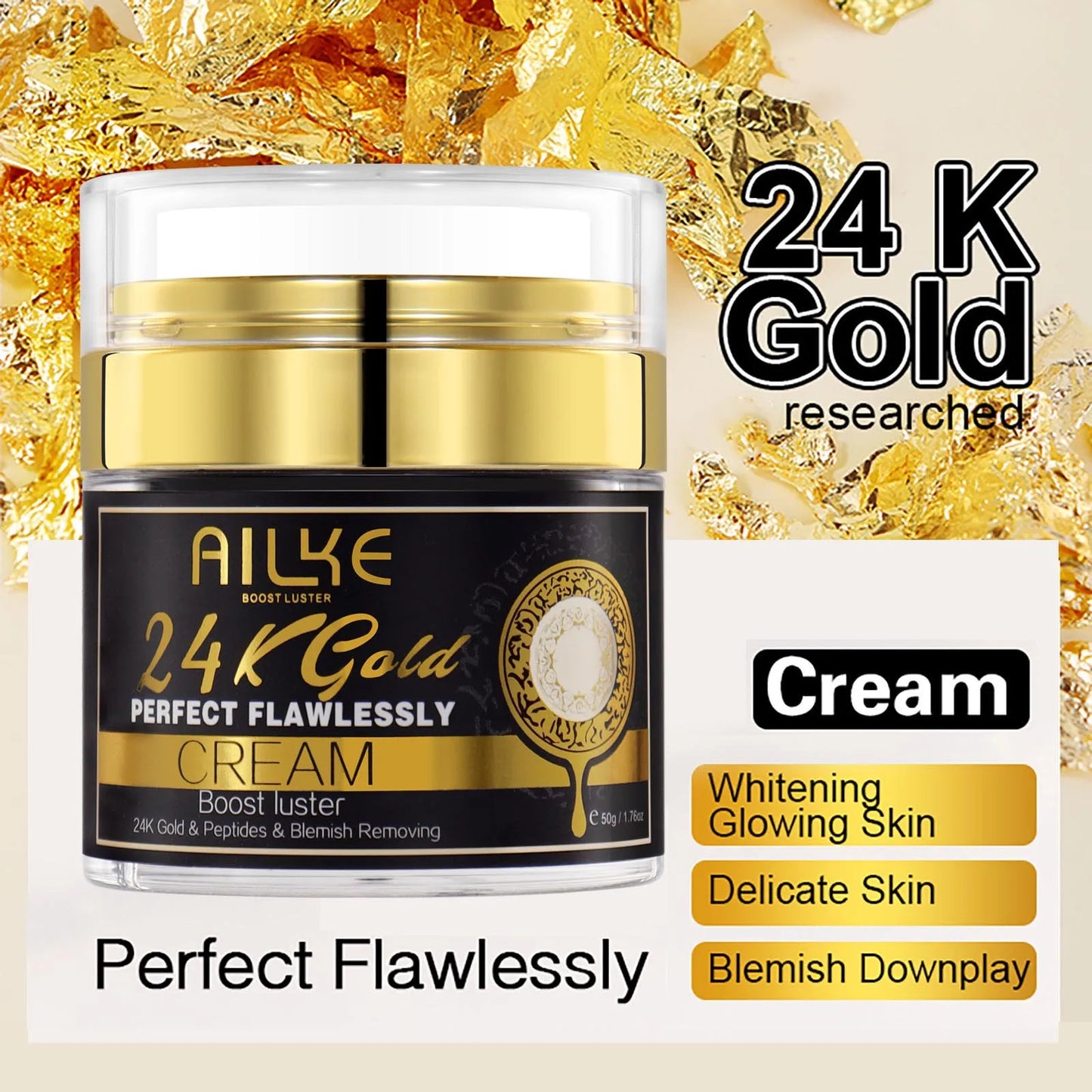 AILKE 24K Skin Care Set Whitening For All Skin Types