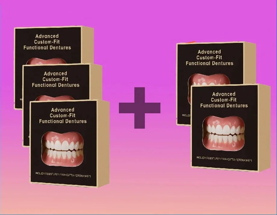 Silicone False Teeth Denture Kit For Decorative Upper Lower Veneers