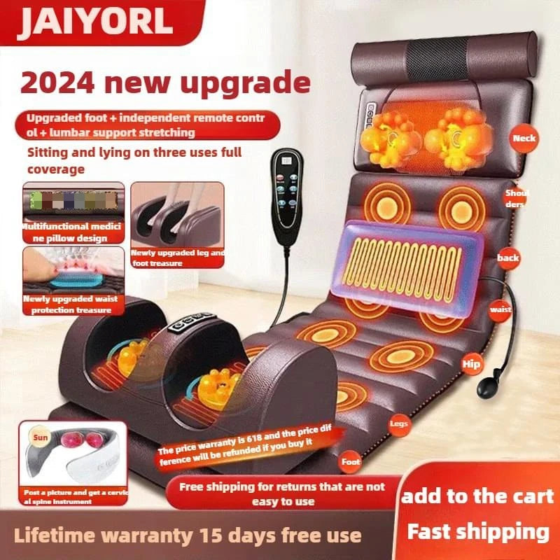 JAIYORL Electric Full Body Massage Mattress With Heating And Vibration