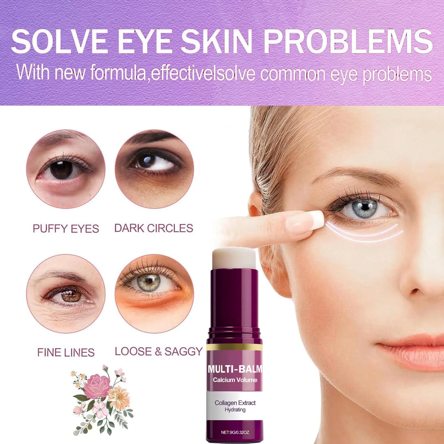 Eelhoe Korean Calcium Volume Multi Balm Stick Under Eye Hydrating Firming