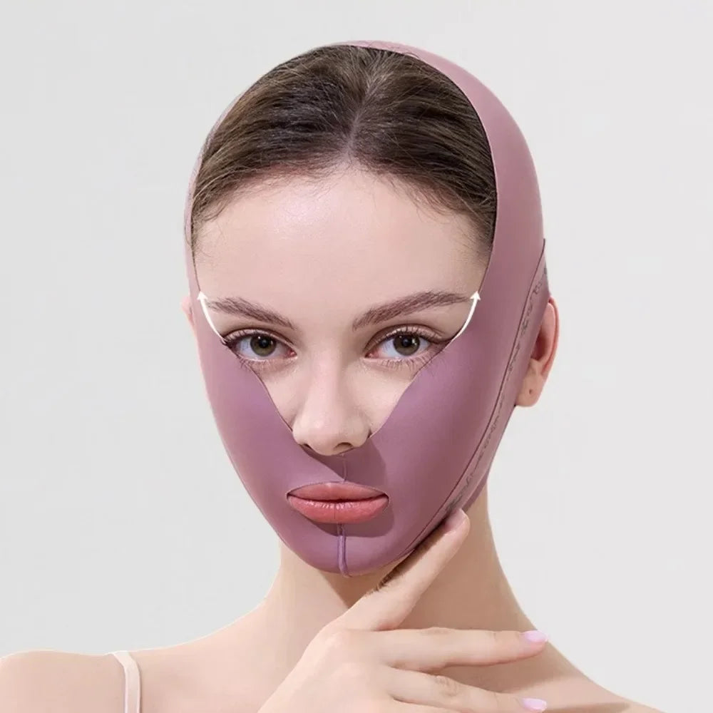 V Shape Face Lifting Strap Double Chin Jawline Trainer Belt